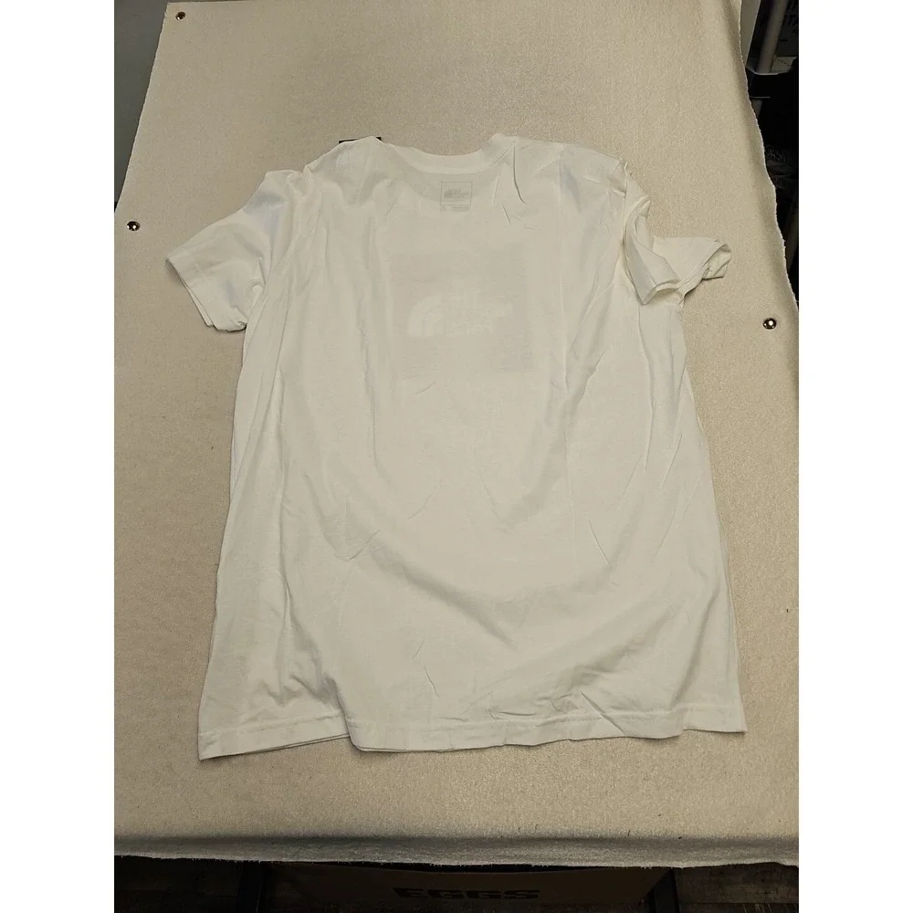 The North Face Mens XXL White Rainbow Box Logo Graphic T-Shirt NF0A4M8G